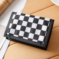 Fashion Male Purses Canvas Wallet ID Cards Holder Mens Short Wallets Fold Money Bags Zipper Change Coin Purse Pocket Notecase