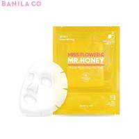 [สินค้าของแท้100%_พร้อมส่ง] BANILA CO Miss Flower &amp; Mr. Honey Propolis Rejuvenating 2 Step Mask 25ml+2ml