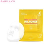 [สินค้าของแท้พร้อมส่ง100%] BANILA CO Miss Flower &amp; Mr. Honey Propolis Rejuvenating 2 Step Mask 25ml+2ml