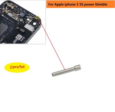 5ชิ้นตัวครอบเข็มทั้งหมดเมื่อเปิดเครื่องสำหรับ Apple Iphone 5 5G 5S ชิ้นส่วนอะไหล่เข็มเชื่อมต่อปุ่มเปิดปิด