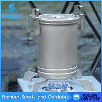 Flameer เครื่องครัวแคมปิ้งอุปกรณ์จับ Panci Camping สำหรับแบกเป้ตกปลามื้อค่ำ