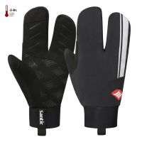 hotx【DT】 Mens Cycling Gloves MTB Keep WarmNon-slip Mountain Windproof