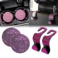 【CC】卐  Car Back Hanger Rhinestone Storage Headrest Mount Holder Interior Accessorie