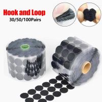 Dot Sticker Self Adhesive Fastener Tape Dots 10/15/20/25/30mm Strong Glue Sticker Disc White Black Round Coin Hook Loop Tape