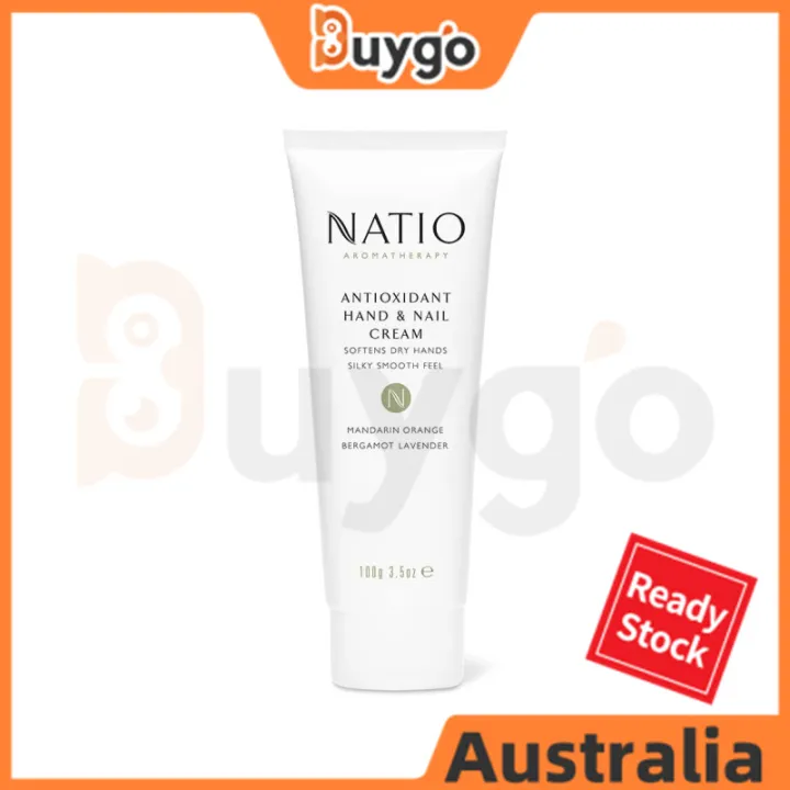 Natio Antioxidant Hand & Nail Cream Softens Dry Hands Silky Smooth Feel