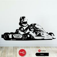 Kart Racing Vinyl Decals Custom Coding Off-Road Extreme Kart Racing Racing Lovers Boys Girls Bedroom Room Art Deco Sticker Gifts