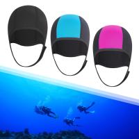 Neoprene 2.5mm Thicken Diving Winter Swimming Protect Protection Ear Caps Hats Swimwear Equipment For Man Women Swim Caps