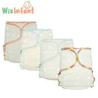 Wizinfant 2pcs/Lot OS Hybrid Fitted Cloth Diaper Ecologica Adjust Washable Eco-Friendly Nappy  High Absorbency for 5-15kg Baby Cloth Diapers