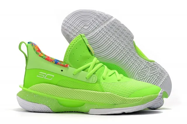 Contratación en voz alta novedad Original Under Armour UA Curry 7 “Sour Patch Kids” Lime Light / Phosphor  Green Men's Stephen Curry Basketball Shoes | Lazada PH