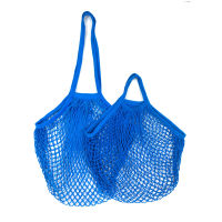 1PC Portable Reusable Grocery Bags Fruit Vegetable Handbag Washable Cotton Net Mesh String Organic Organizer Handle Net Tote