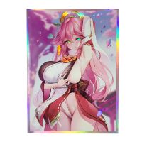 60Pcs/Set 67X92mm Self Made Genshin Impact Yae Miko Pokemon Ptcg Card Cover Card Sleeves Game Anime Collection Card Cover