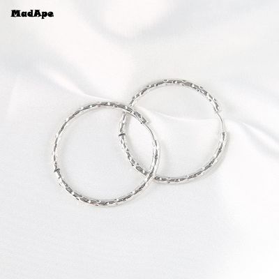 【YP】 Punk Big Size Hoop Earrings Brincos Exaggerated Gold Color Round for Jewelry
