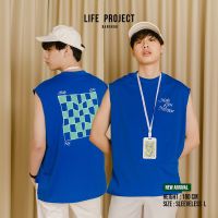 [LIFEPROJECTBKK] MAKE LOVE NOT WAR Sleeveless Freesize -  เสื้อแขนกุด สกรีนหน้าหลังลายตารางหมากฮอตสุดฮิต ของมันต้องมี