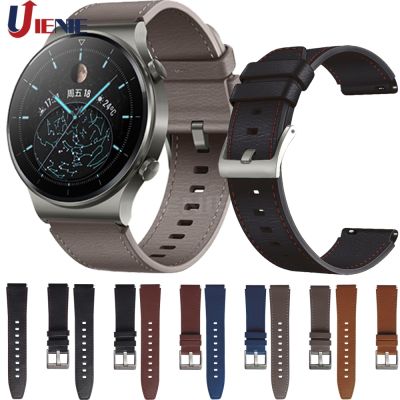 ✧❦◙ 22mm skórzany pasek dla Huawei zegarek GT 2 Pro 46mm 2e opaska na rękę dla Huawei gt2 Pro zespół bransoletka sportowa korea