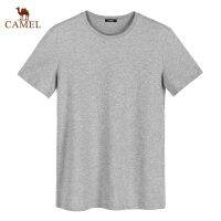 CAMEL เสื้อยืดคอกลมแขนสั้นสไตล์เกาหลีสําหรับผู้หญิง 2020 5211042∏♂