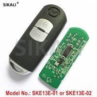 【❂Hot On Sale❂】 haokao5 คีย์สมาร์ทจากระยะไกล2ปุ่มสำหรับ Ske13e-01หรือ Ske13e-02 433Mhz สำหรับ Cx-3 Cx-5รถ Axela Atenza Keyless-Go Cmiit Id สำหรับ Mazda