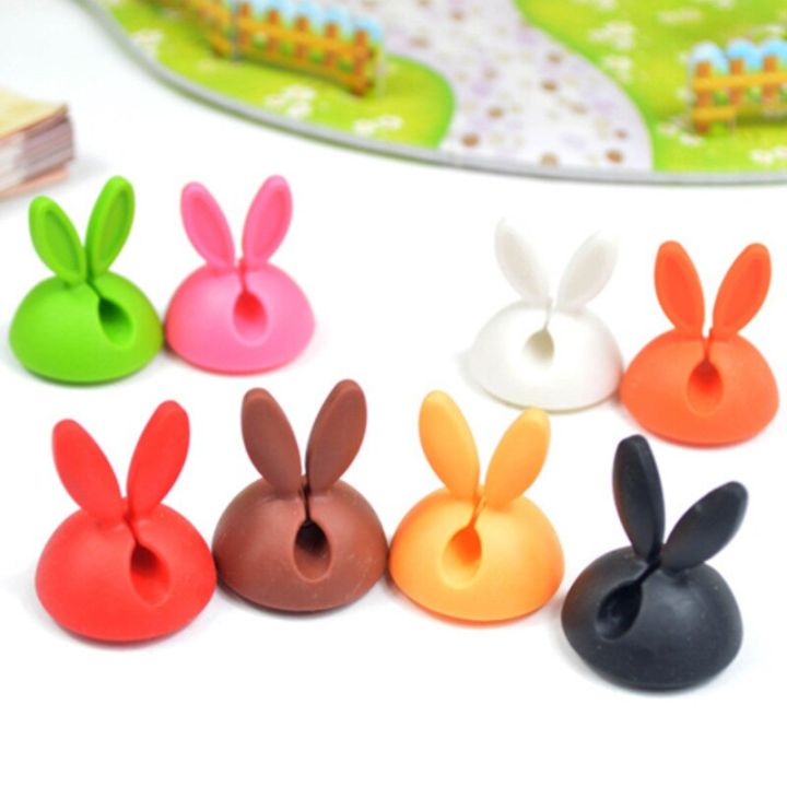 cable-manager-desk-phone-charger-cable-earphones-wire-winder-holder-cute-bunny-ears-cable-clips-silicone-self-adhesive