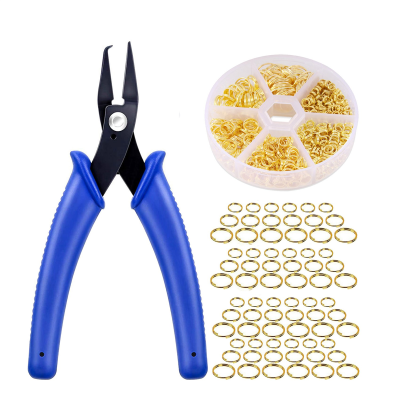 690Pcs DIY Split Ring Pliers Double Closed Jump Rings Craft Jump- Opener for Jewelry Necklaces and Bracelets