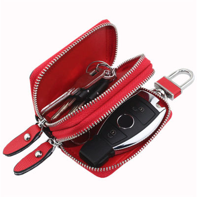 Genuine Leather Key Wallet Men &amp; Women Car Key Bag Multi Function Key Case Fashion Ladies Housekeeper Key Holders