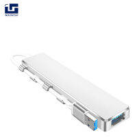 SPH 4 In1อลูมิเนียม Usb 3.0 S Plitter Hub อะแดปเตอร์สถานีเชื่อมต่อความเร็วสูงในตัว Fe1.1s ชิปสำหรับ Usb Expander แป้นพิมพ์เมาส์