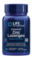 Life Extension Enhanced Zinc Lozenges (Peppermint) / 30 Vegetarian Lozenges