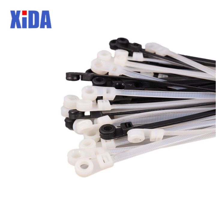 nylon-cable-tie-4x200-fixed-cable-tie-nylon-cable-zip-ties-with-screw-hole-mount-self-locking-loop-wrap-bundle-tie-straps