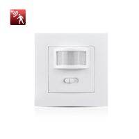 PIR Motion Sensor Switch AC 110V-240V Recessed Infrared smart Human body Sensor Wall Switch work with In dark Adjustable time Power Points  Switches S