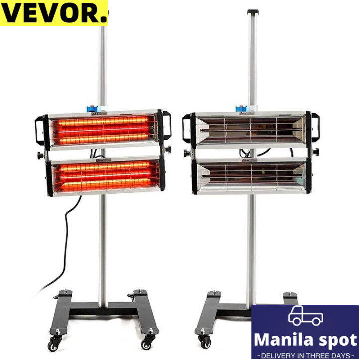 VEVOR 2600W Infrared Auto Drying Light Paint Curing Heater Lamp