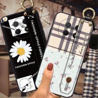 TPU New Phone Case For Huawei Enjoy 60X Dirt-resistant Plaid texture protective Wrist Strap classic Phone Holder Simple