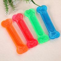 1PC  Non-Toxic Healthly Teeth Stick Color Random Dog Molar Flat Bone Games Toy Pet Dog Chews Toys Puppy Essories Pet Supplies