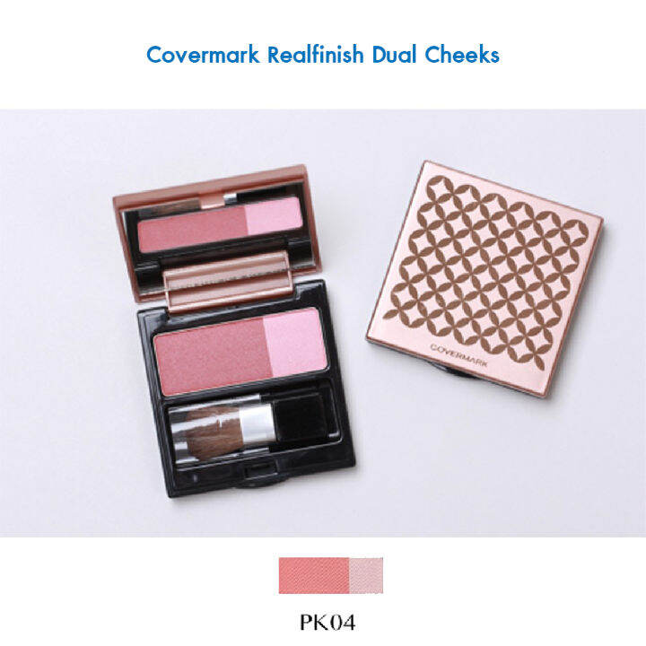 covermark-realfinish-dual-cheeks-บลัชออนเนื้อเนียนนุ่ม-สีสันสดใส-สีไฮไลท์ให้ใบหน้าดูมีมิติและสีหลักเพิ่มสีสันให้ใบหน้า