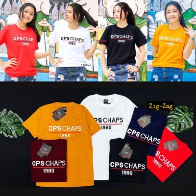 💥เสื้อยืดแขนสั้น CPS  🍒งานป้ายงานปักนูน🍒 (ผ้า cotton100% ชาย/หญิง(S,M,L,XL) No.38