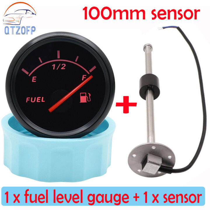 【new blue color】0190 ohm 52mm Car Digital Pointer Fuel Level Gauge