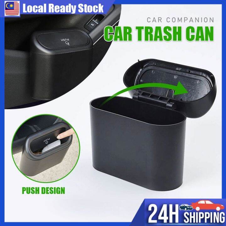 ♬Car Rubbish Bin Trash Bin Portable Car Dustbin Leakproof Car Trash Can