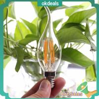 OKDEALS E14 หลอดไฟแสงคริสตัล 4W ค่ะ สีชาสี หลอดไฟแอลอีดี ร้อนแรงมาก เทียนสีเทียน เทียนหลอดไฟแสง ของตกแต่งบ้าน