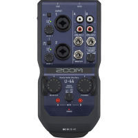 Zoom U-44 *ของแท้รับประกัน1ปี* ออดิโออินเตอร์เฟส 4x4 USB Handy Audio Interface, 24Bit /96kHz, 48V, Battery AA