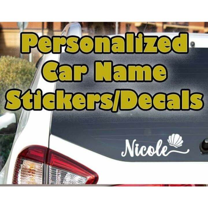 Personalized Car Name Decals/ Stickers Lazada PH