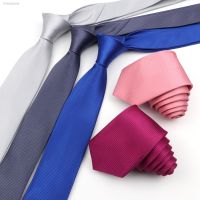 ✤ 6cm Mens Business Tie Fashion Classic Skinny Fine Grid Necktie Wine Red Blue Pink Champagne Suit Cravat Wedding Party Accessory