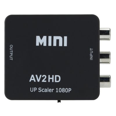 MSAXXZA อะแดปเตอร์แปลง HDMI เอวีไปยัง HDMI เอวีไปยัง HDMI HD 1080P ติดตั้งอย่างรวดเร็วสายเคเบิลเชื่อมต่อจอแสดงผลความละเอียดสูงสำหรับ LCD/DVD/TV/กล้องวีดีโอ