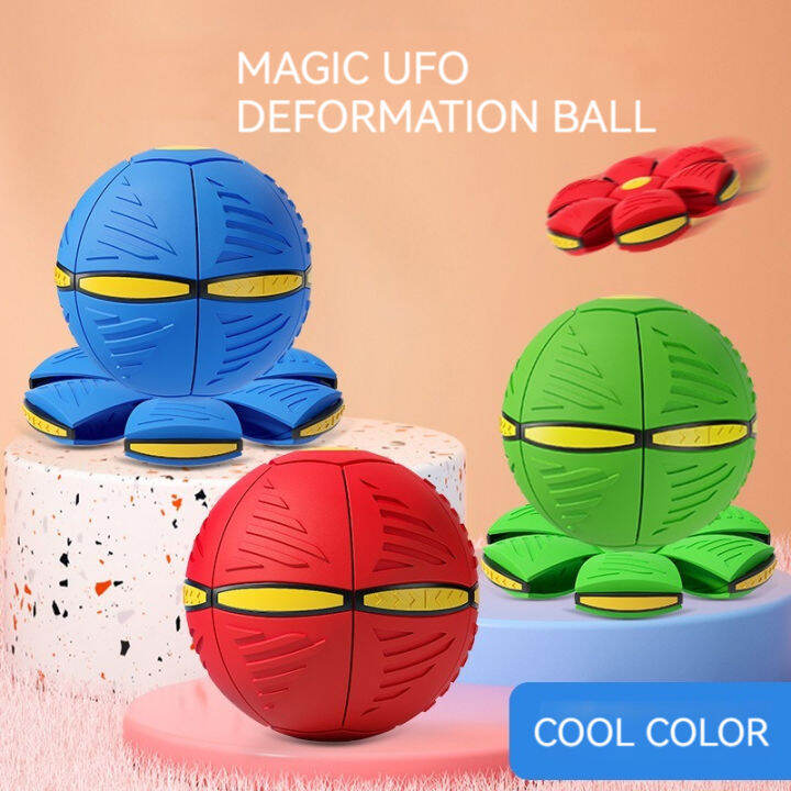 Magic Flying Saucer Ball UFO Deformation Disc Ball with 3