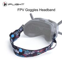 Iflight FPV สายรัดศีรษะแบบปรับได้พร้อมที่ยึดแบตเตอรี่สำหรับโดรนอาร์ซี Fatshark /DJI FPV/อื่นๆ