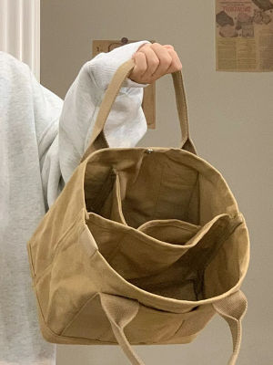 ลอตเต้กระเป๋าถุงผ้าใบแบบพกพาระดับไฮเอนด์กระเป๋าใส่เบนโตะผู้หญิงกระเป๋าถือสุดฮอต Tas Rekreasi หลายชั้น Zongsheng