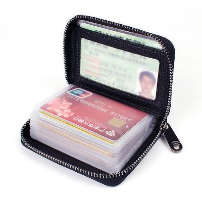 Wholesale Card Holder Ladies Anti-Theft Swipe Large-Capacity Driver Id Slot Multi-Card Mens Small Bag 20 Slots 2 Function Slots
