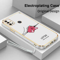 ใหม่เคสสำหรับโมโตโรล่าโทรศัพท์ชุบเคลือบผิวด้วยไฟฟ้าทรงสี่เหลี่ยม E7 E7i G30 G8 G50 Power Lite E20 E7 E6S Plus 20กล้องฝาครอบหลังซิลิโคนป้องกันเลนส์บางพิเศษทนน้ำ