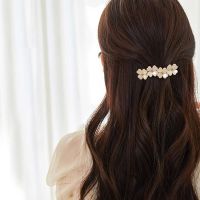 YDIJEJ หวานหวานแหววว อุปกรณ์เสริมผม สง่างามเรียบหรู Barrettes บาร์เร็ตต์ พลอยเทียมเทียม ที่มัดผมหางม้า ดอกไม้ประดับดอกไม้ โลหะผสมอัลลอยด์ สาวฤดูใบไม้ผลิคลิป คลิปผมผู้หญิง กิ๊บติดผมสไตล์เกาหลี ผ้าโพกศีรษะ