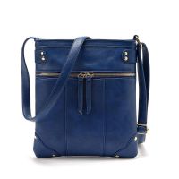 --238812Womens bag✣﹉♚ Foreign trade new European and American fashion female bag new copper rivets before his female bag bag zipper one shoulder inclined shoulder bag