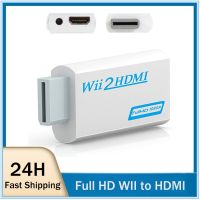 Full HD 1080P Wii to HDMI-compatible Adapter Converter Support 3.5mm Audio Wii2HDMI-compatible for PC HDTV Monitor Display Adapters Adapters