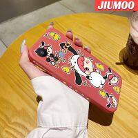 JIUMOO เคสสำหรับ Infinix 11S Hot 11 2022เคสโทรศัพท์ลายการ์ตูนน่ารัก Pochacco Square ของแท้ขอบซิลิโคนของเหลวเคสคลุมทั้งหมดตัวปกป้องกล้องถ่ายรูปเลนส์เคสหลังกรอบนิ่ม