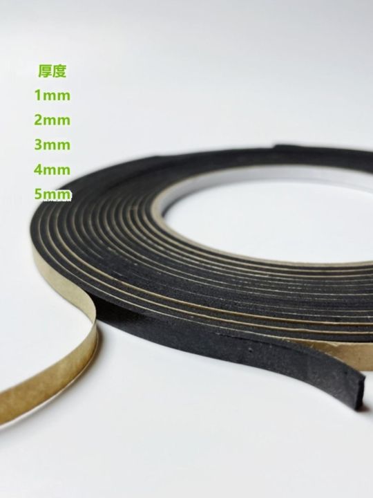package-mail-spot-5678-mm-wide-black-eva-foam-sponge-tape-anti-collision-shockproof-seal-single-stick-of-narrow-strip