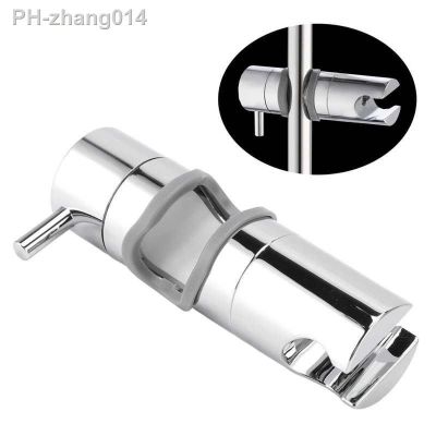 Shower Head Holder ABS Chromeplate Adjustable Anti Slip Shower Slide Rail Bar Holder for Bathroom